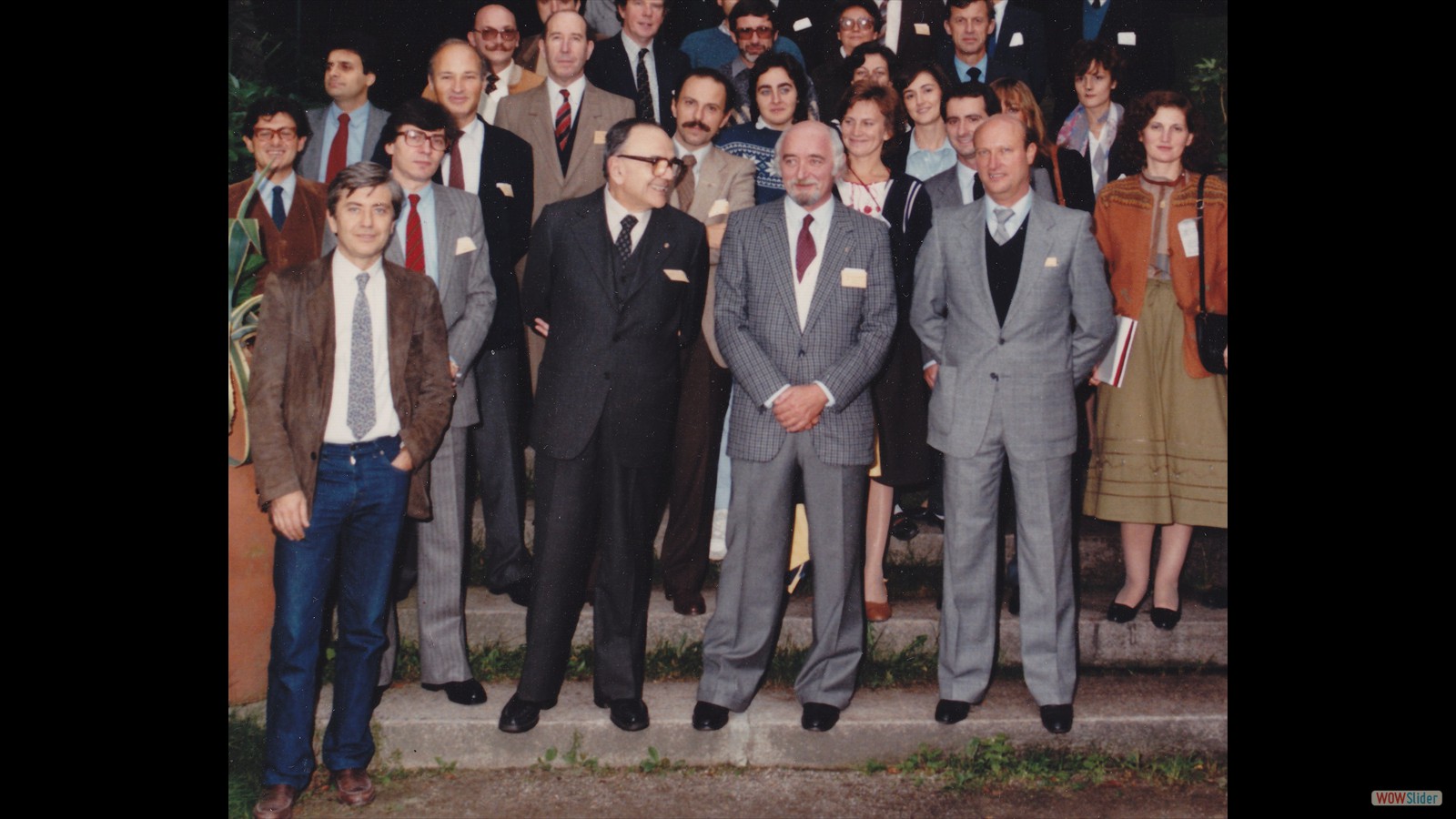 AICAT Calorimetry School - Belgirate 1984 (in the foreground Della Gatta)