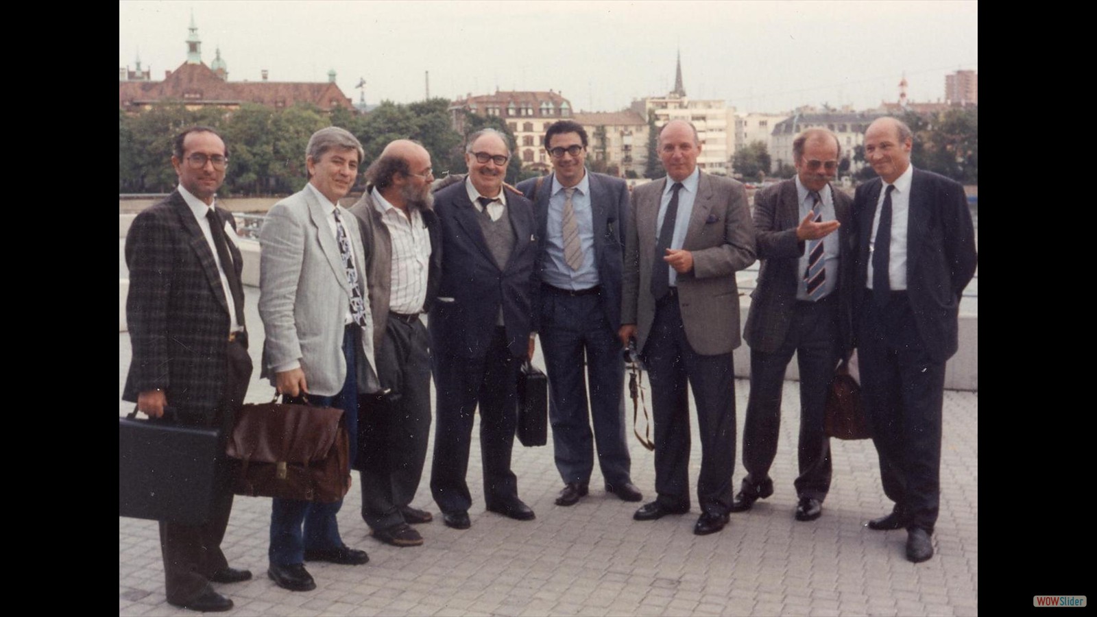 AFCAT-AICAT-STK Joint Conference - Basel September 17-21 1989 (in the group we recognize first, second and fourth from the left Abate, Della Gatta, Barone)